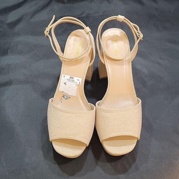 BRAND NEW BAMBOO BLOCK-HEEL ADJUSTABLE BUCKLE CLOSURE OPEN-TOE SANDAL - Picture 2 of 15